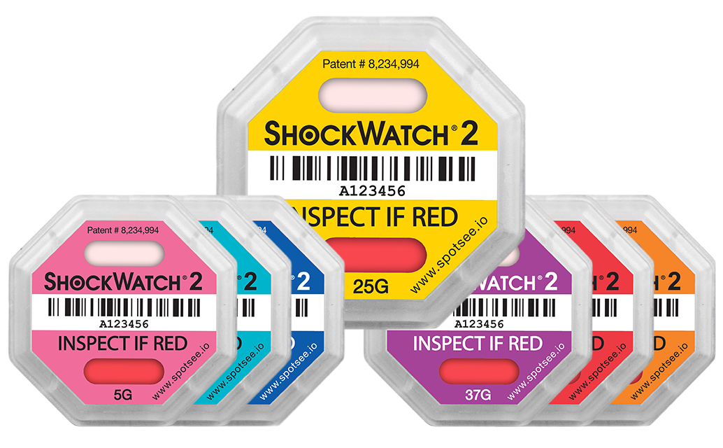 Новый индикатор удара ШОКВОТЧ ЛЭЙБЛ 2.0 (ShockWatch 2.0) США